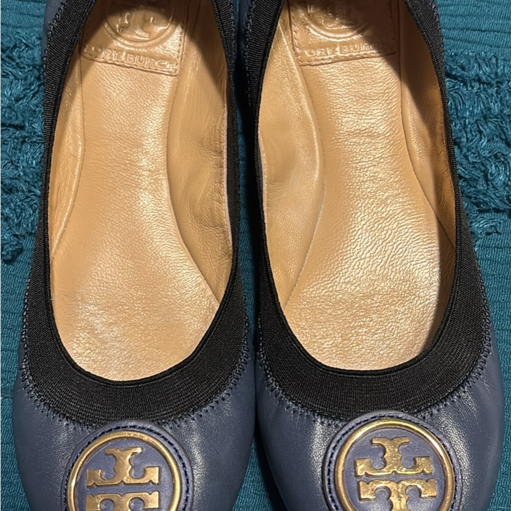 Tory Burch Women's Blue Ballet Flats